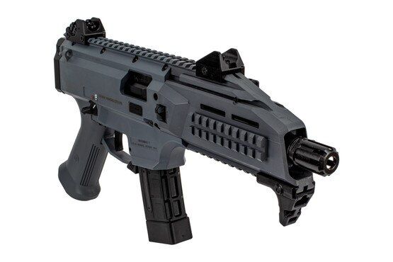 CZ USA Scorpion EVO3 S1 pistol comes with back up iron sights